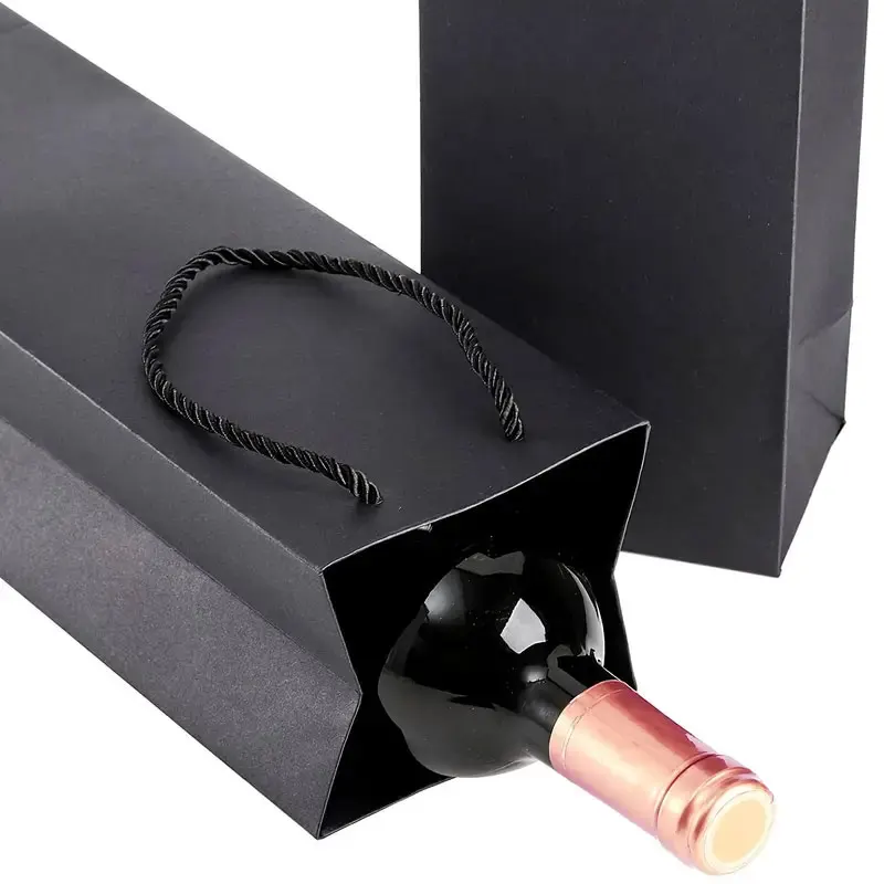 Elegant Kraft Wine Gift Bags in Multiple Colors 6 Elegant Kraft Wine Gift Bags in Multiple Colors - Image 6