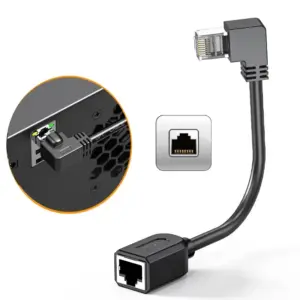 Elbow Shielded Cat6 RJ45 Network Cable 1m 19 S61a2ff959fad4704a08a8b3dd31b345fD