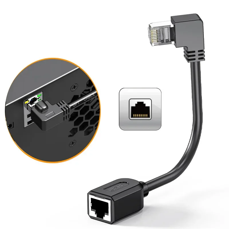 Elbow Shielded Cat6 RJ45 Network Cable 1m 10 Elbow Shielded Cat6 RJ45 Network Cable 1m - Image 10