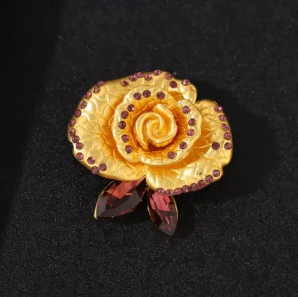 Elegant Unisex Gold-Tone Fashion Brooch 7 Elegant Unisex Gold-Tone Fashion Brooch - Image 7