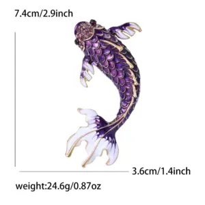 Red Koi Water Diamond Brooch 17 S622076f127c545acbd4668028cdbcf12w