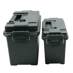 High-Strength Plastic Ammo Box in Black 13 S622bb7f3ce504076bc6404fa60b5a4f04