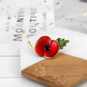 Vibrant Red Poppy Brooch for Women & Men 7 S623a2a0bffcf4f92b653577a85a8d77dJ