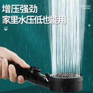 Black High-Pressure Shower Head with 5 Modes 12 S62801ec1dc0c41d2b9510966c6ab0963o