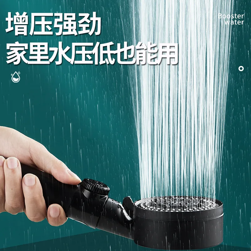 Black High-Pressure Shower Head with 5 Modes 3 Black High-Pressure Shower Head with 5 Modes - Image 3