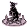 Black Gothic Witch Enamel Pin Brooch