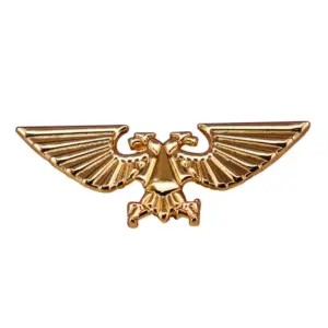 Stylish Golden Eagle Brooch with Detailed Design