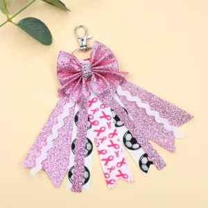 Cheerleading Glitter Bow Keychain with Ribbons 15 S6344031af3a640bca0e4ee98782ca0f5e