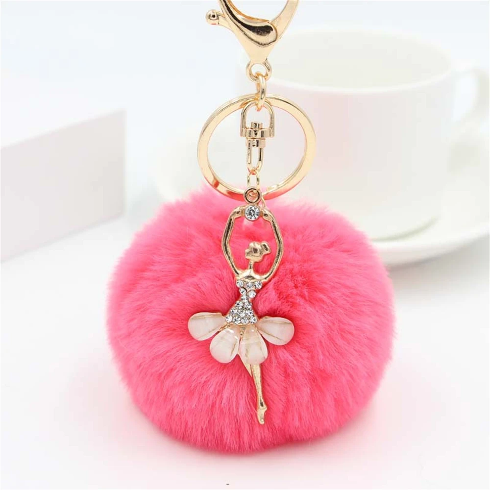 Rhinestone Ballerina Keychain for Women 8 Rhinestone Ballerina Keychain for Women - Image 8