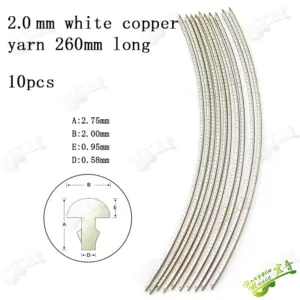 Premium Acoustic Guitar Fret Wire Set 19 S63943e46918f41d3af19390d7f587cb0c