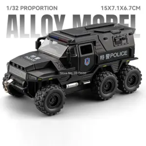 1:32 Scale Conqueror Police Car Model 15 S63aa52bf7ee3448e9dd4a754d4c3a2cfW