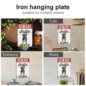 Vintage Staffordshire Bull Terrier Warning Sign 7 S63ae2c696a0347efa1f6fa177ca71ed6O