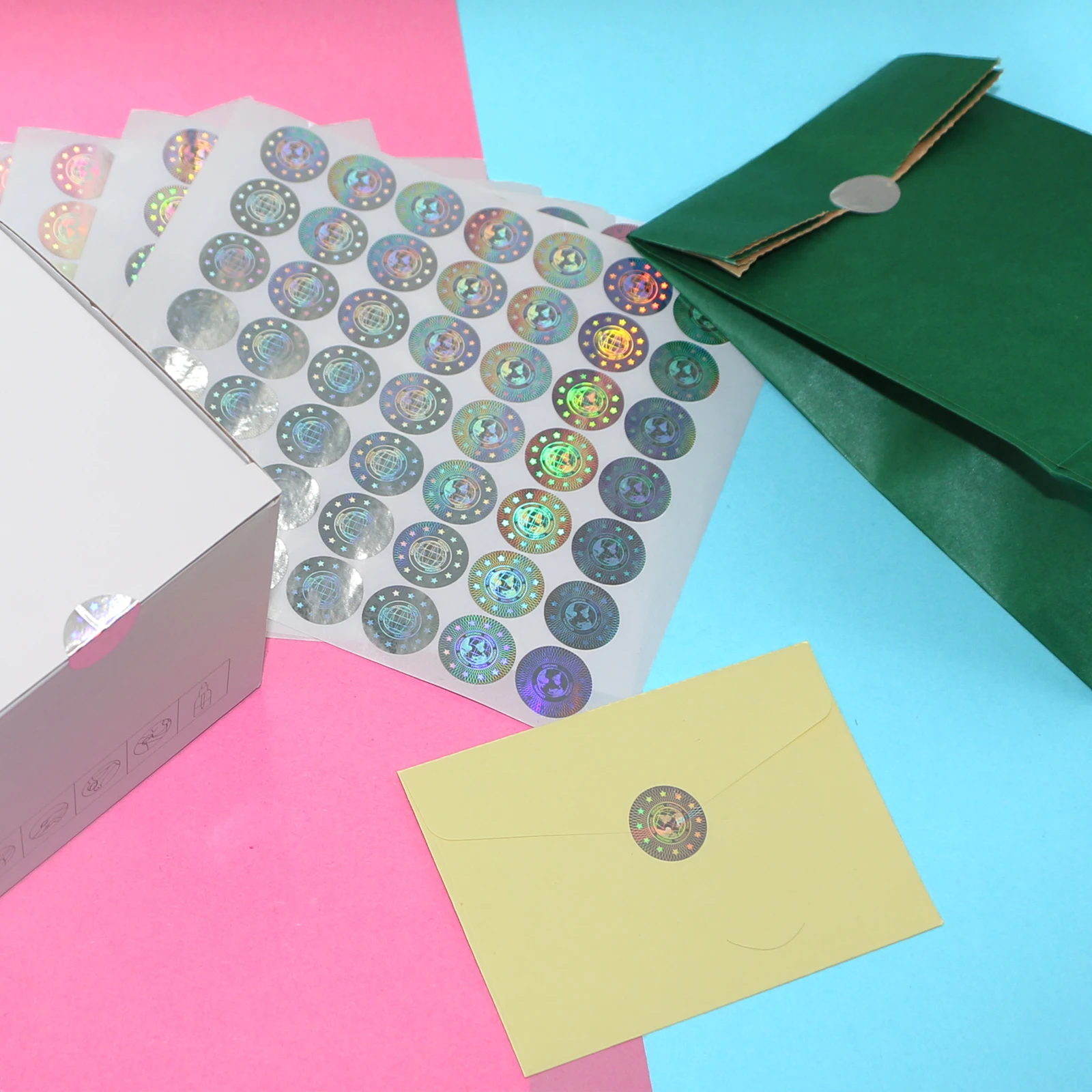 High-Security Iridescent Tamper-Proof Sticker Set 6 High-Security Iridescent Tamper-Proof Sticker Set - Image 6