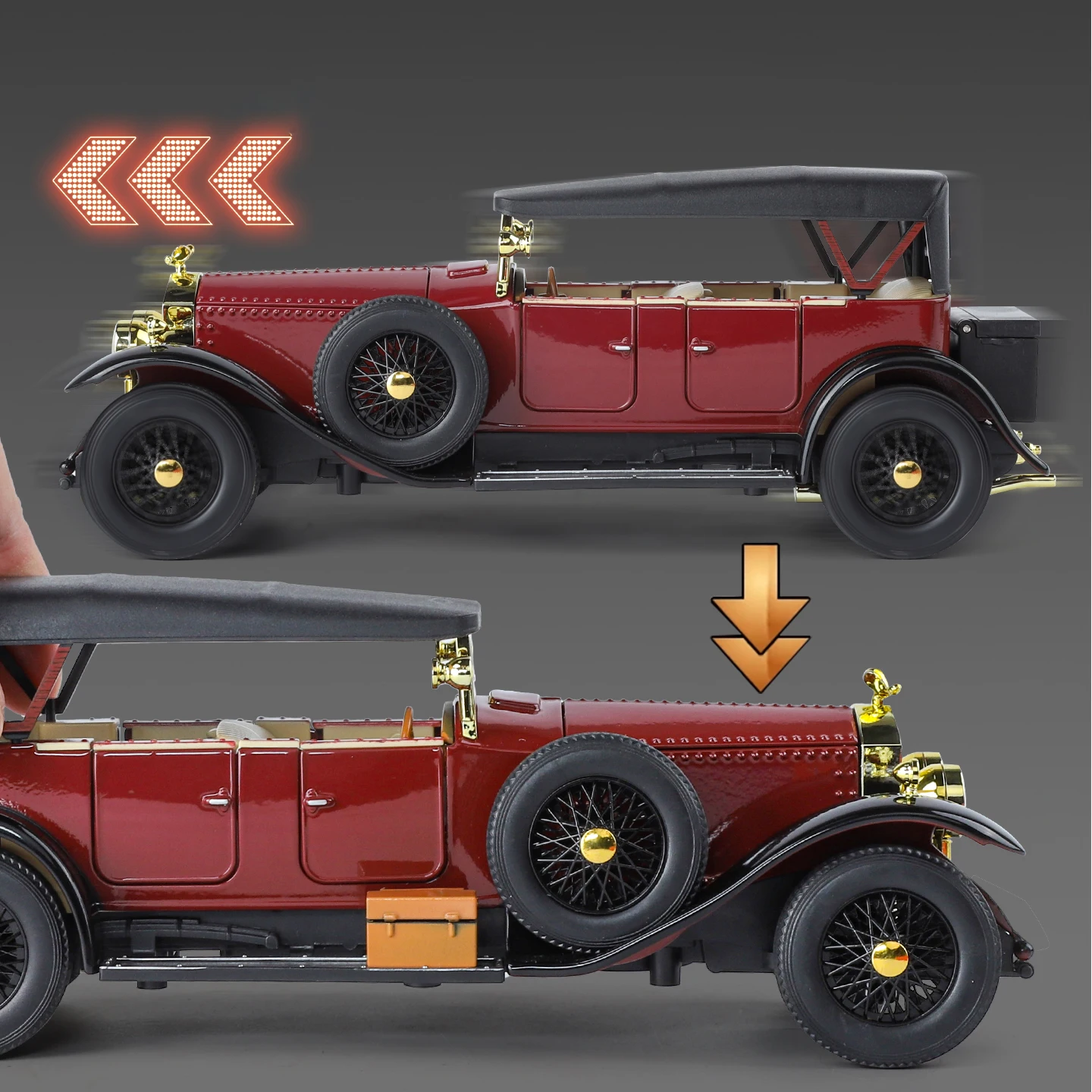 1925 Rolls Royce Phantom I Diecast Model 1:24 4 1925 Rolls Royce Phantom I Diecast Model 1:24 - Image 4