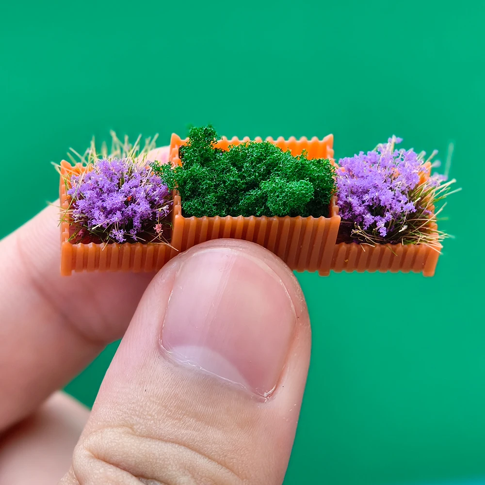 Vibrant Miniature Flower Bed Set for Dioramas 4 Vibrant Miniature Flower Bed Set for Dioramas - Image 4