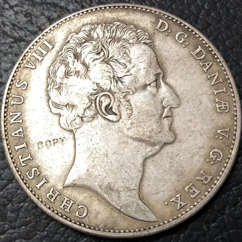 Vintage 1840 Denmark 1 Speciedaler Replica Coin 2 Vintage 1840 Denmark 1 Speciedaler Replica Coin - Image 2