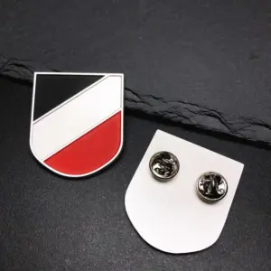 German Flag Shield Pin - 3-4cm Patriotic Accessory