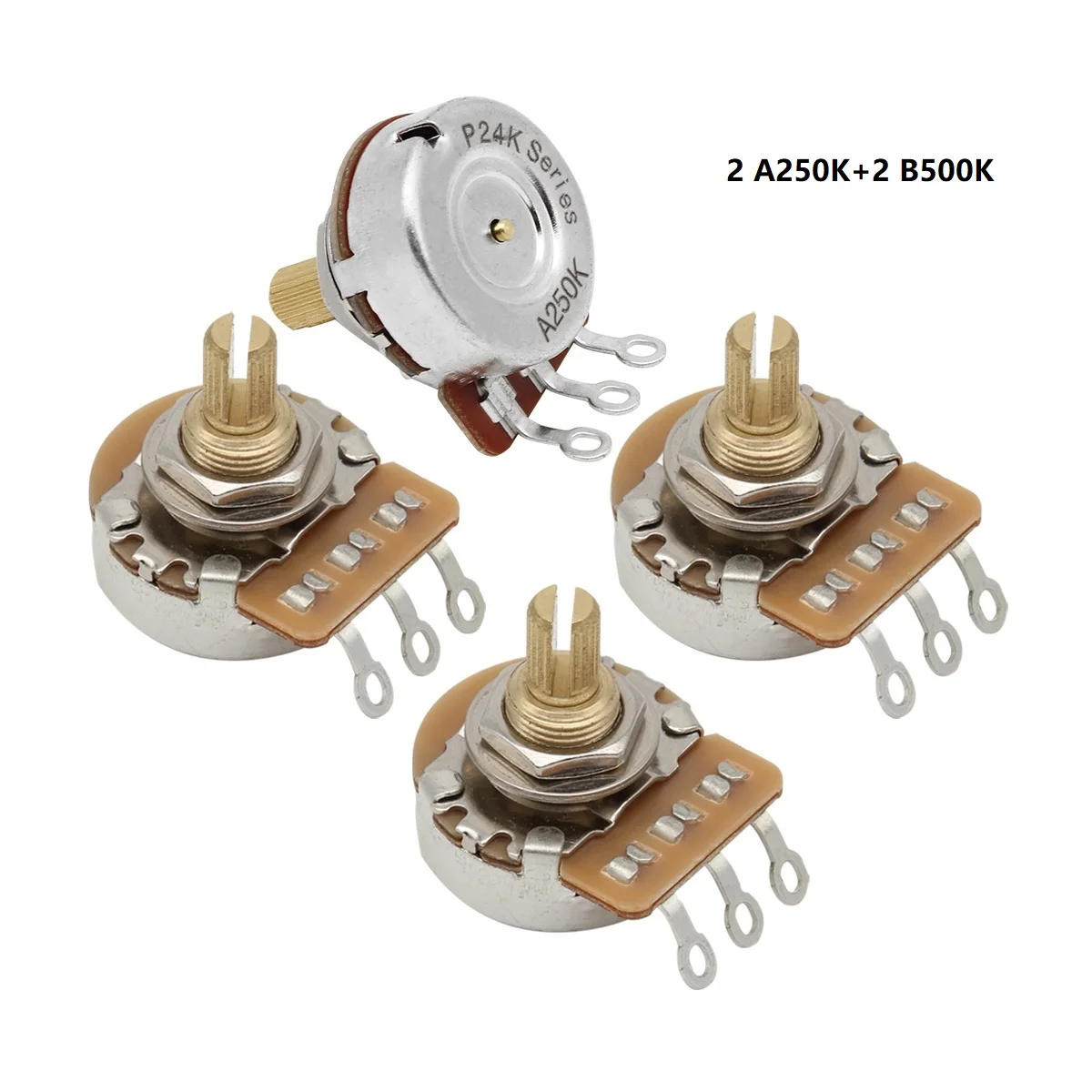 High-Quality Metal Guitar Potentiometers Set 9 High-Quality Metal Guitar Potentiometers Set - Image 9