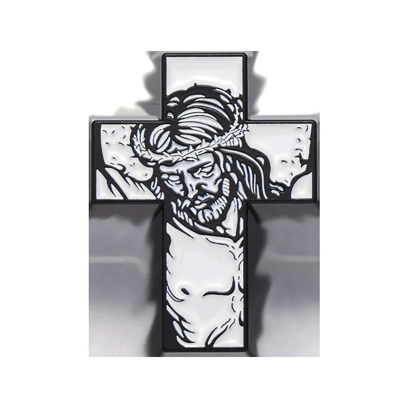 Christian Black and White Brooch Collection 10 Christian Black and White Brooch Collection - Image 10