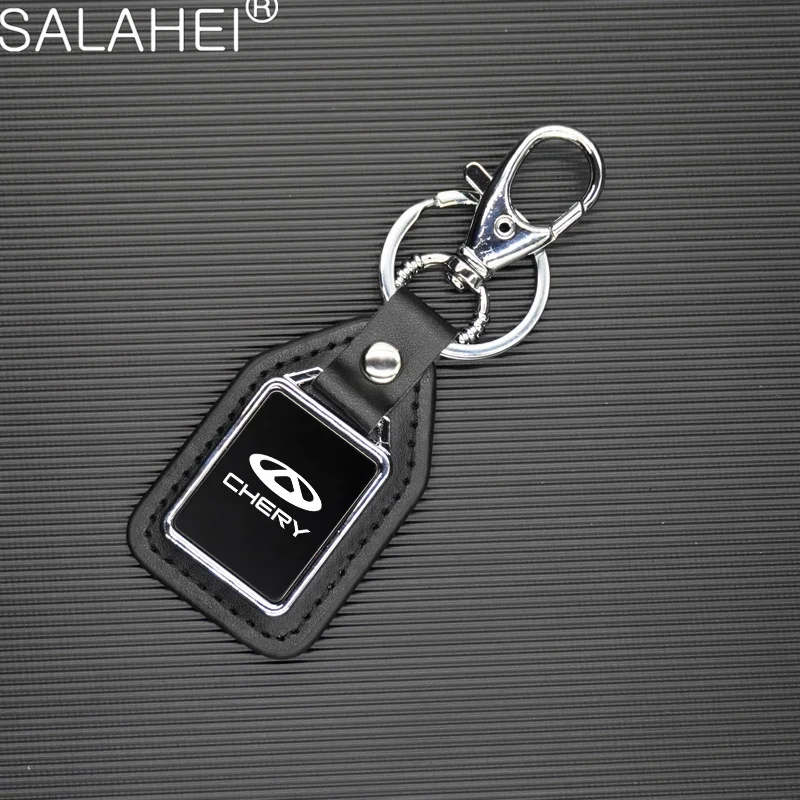 Leather Car Logo Emblem Keychain in Multiple Colors 2 Leather Car Logo Emblem Keychain in Multiple Colors - Image 2