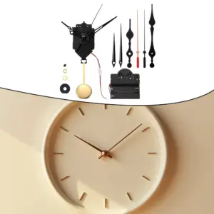 Black and Gold Clock Mechanism Kit 11 S64ece32a3d5447f68b9a188ff2375bd6r