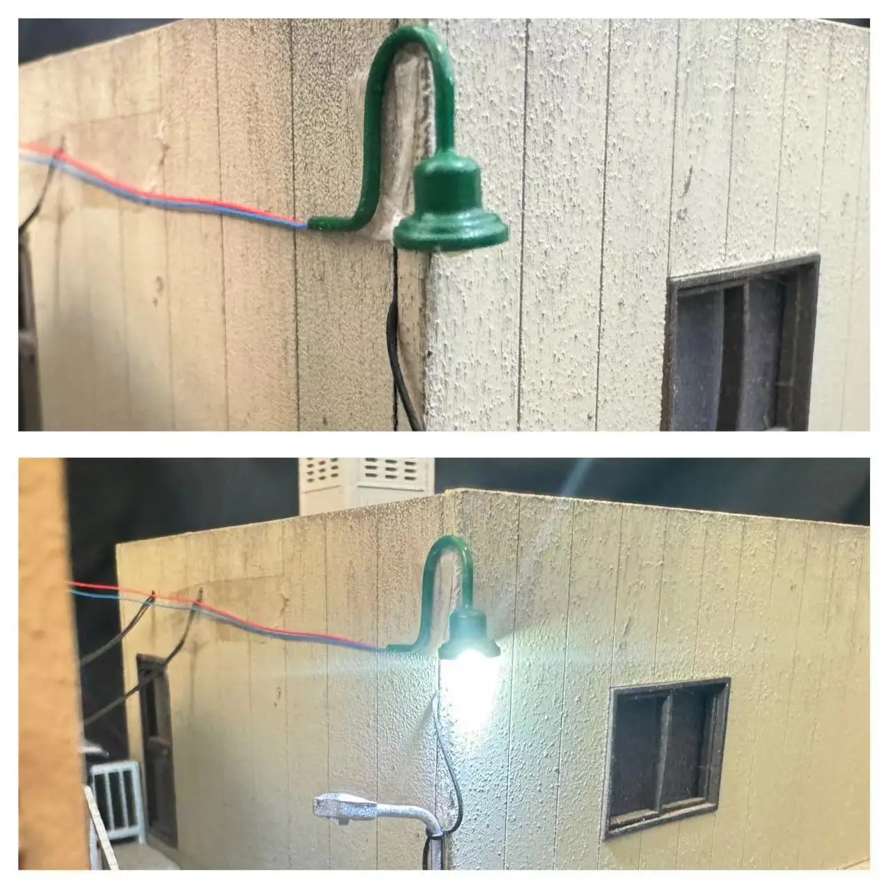 Miniature Green Wall Lamp for Models 6 Miniature Green Wall Lamp for Models - Image 6