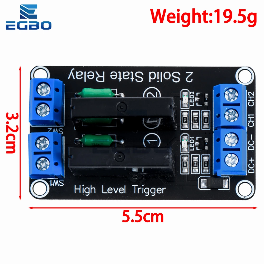 Multi-Channel Solid State Relay Module 5V DC, 250V/2A 4 Multi-Channel Solid State Relay Module 5V DC, 250V/2A - Image 4