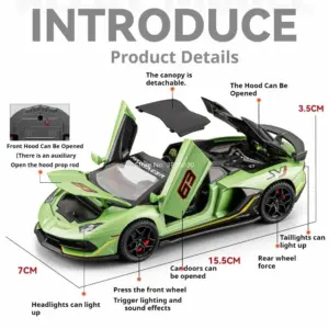 Vivid 1:32 SVJ63 Sports Car Model 11 S64fe470a771b4e789a06eb10bc30e39fl