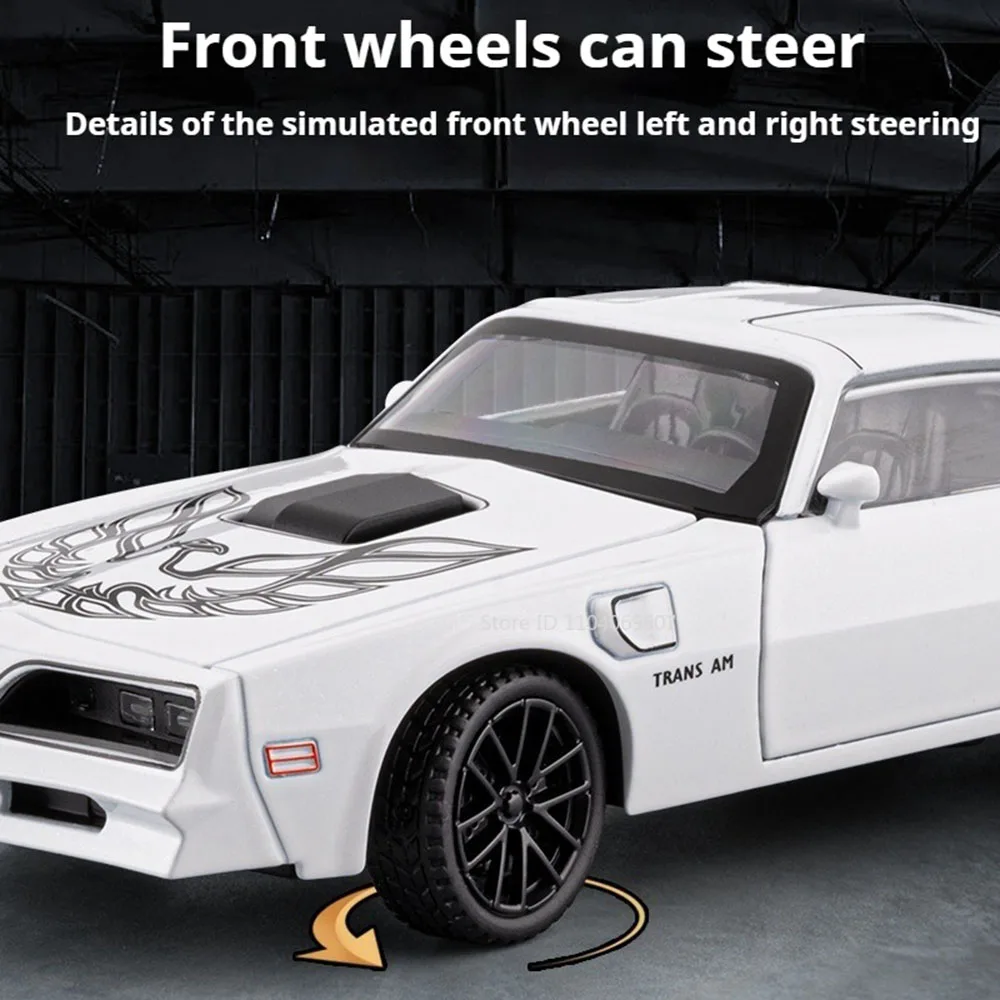 1:32 Diecast Alloy Firebird and Charger Model 5 1:32 Diecast Alloy Firebird and Charger Model - Image 5