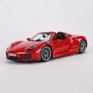 Vibrant Red Porsche 918 Spyder Diecast Model 6 S65316db8cf884ad9bc26e73b30a31962s