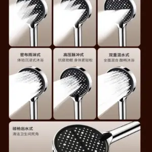 Multifunctional High-Pressure Shower Head 14cm 12 S6538e37c880f4badbf83fe3f28cfea0eB