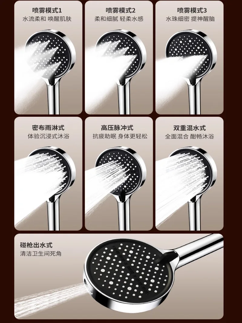 Multifunctional High-Pressure Shower Head 14cm 3 Multifunctional High-Pressure Shower Head 14cm - Image 3