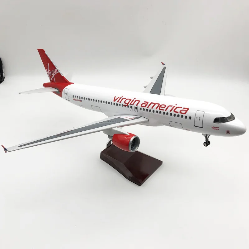 Virgin America Airbus A320 Model 46cm with LED Option 4 Virgin America Airbus A320 Model 46cm with LED Option - Image 4