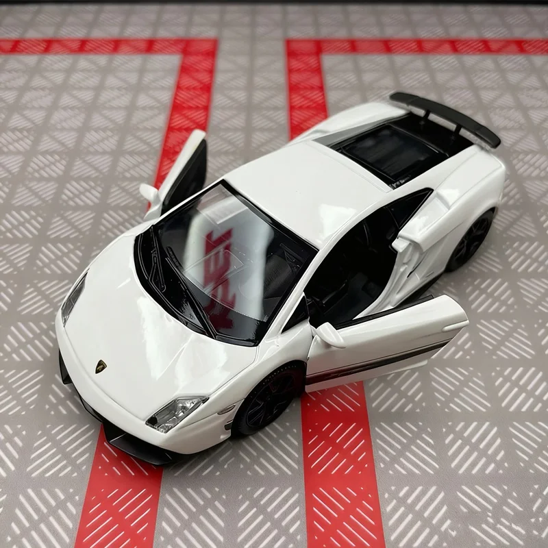 White Lamborghini Gallardo Diecast Model 1:36 Scale 2 White Lamborghini Gallardo Diecast Model 1:36 Scale - Image 2