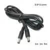 Durable Black DC Male-to-Male Extension Cable