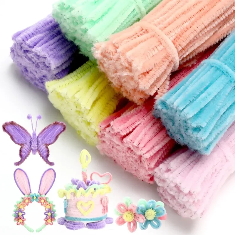 Colorful Plush Chenille Wire Stems 30cm Pack 3 Colorful Plush Chenille Wire Stems 30cm Pack - Image 3