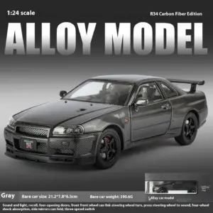 1/24 Nissan GTR-R34 Diecast Model Replica 13 S65bd8135ab4a4a679a35779a264f2bedu