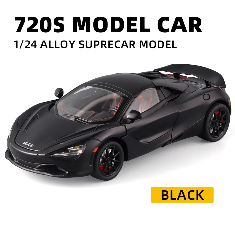 McLaren 720S 1:24 Diecast Model in Black 10 McLaren 720S 1:24 Diecast Model in Black - Image 10
