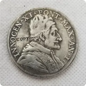 Antique Pope Innocent XI Medal Replica 3 S65f3edf10ed643cba3f4864055ace54cZ
