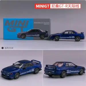 Vibrant Blue Nissan Skyline GTR R32 Model