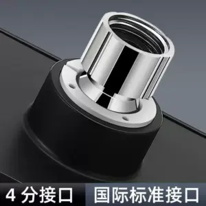 10-Inch Black and Silver Rainfall Shower Head 15 S6692d29fe3894d2e83184914b9a732f3C