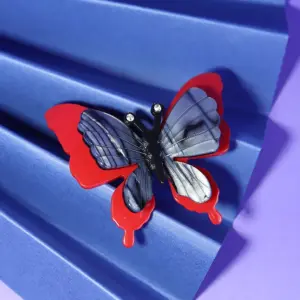 Dark Style Acrylic Butterfly Brooch for Unisex Wear 8 S66a1f396474546abb69d5b3a64fbebb4i