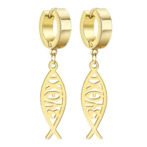 Stainless Steel Ichthys Jesus Fish Earrings 17 S66bbe4638bb34190946e2adc081183c86