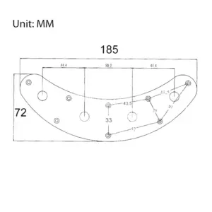 Pre-Wired Bass Control Plate with 2V1T, 250K Potentiometers 11 S66c89a32c1ce480f877477185a7c1812A