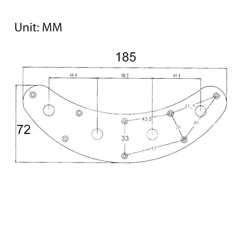 Pre-Wired Bass Control Plate with 2V1T, 250K Potentiometers 4 Pre-Wired Bass Control Plate with 2V1T, 250K Potentiometers - Image 4