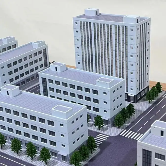 Modern Industrial Park N Scale Model Scene 5 Modern Industrial Park N Scale Model Scene - Image 5