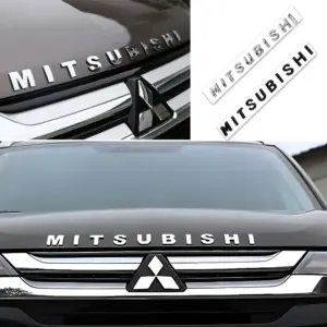 Mitsubishi 3D Front Hood Badge Sticker 35cm 10 S66dba0c203e74c2982a90b25a0898364R