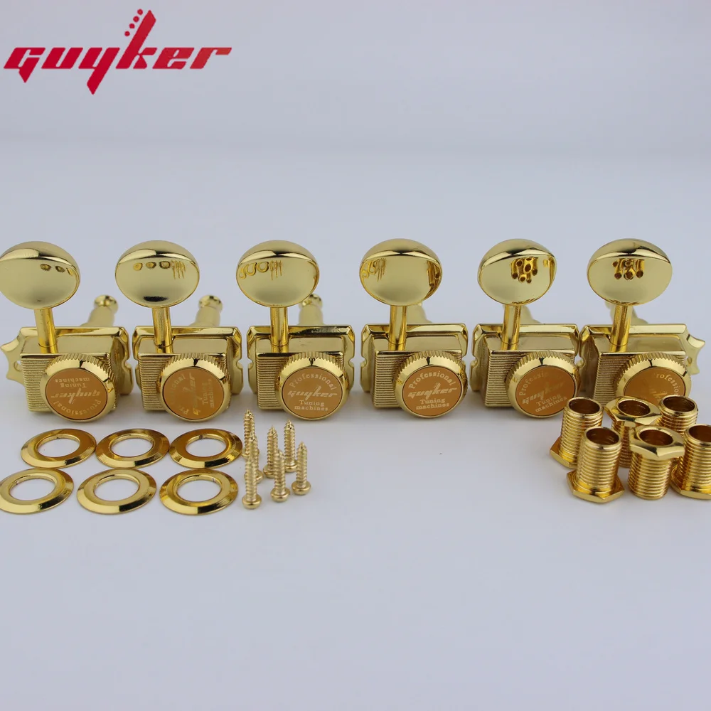 Vintage Gold Locking Tuners for Electric Guitar 3 Vintage Gold Locking Tuners for Electric Guitar - Image 3