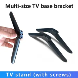 Black TV Stand Legs for Modern Setup 11 S6760983b77f9444290b8e9c808c383a8U