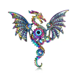 Fantasy Dragon Brooch with Gem Accents 12 S677e0d25133548a09cc06f7941099dd3a 2